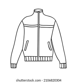 Man Sport Jacket Doodle Illustration Vector Stock Vector (Royalty Free ...