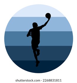 Man sport silhouette strong art