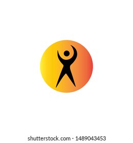 The man of sport vector logo