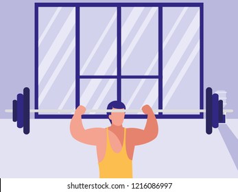 man and sports design
