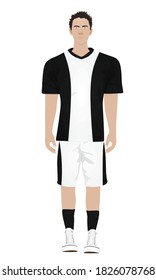 Man in sports uniform. vector illustration