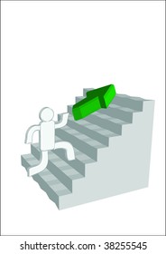 man with stairs