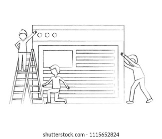 man in stairs business people working website teamwork