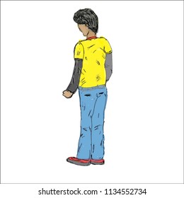 A man standing