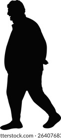 a man standing body silhouette vector