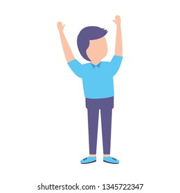 man standing character
