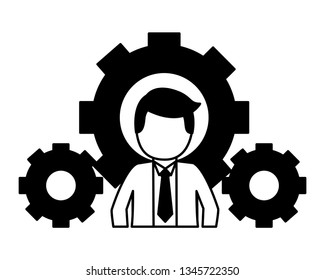 man standing character