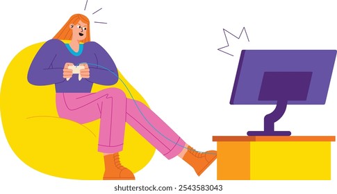 Um Homem De Pé, Preparando-Se Confiantemente Para Uma Ilustração De Torneio De Jogos Competitivos