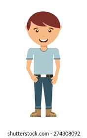 man standing design, vector illustration eps10 graphic 