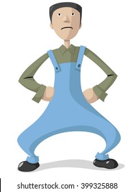 Man standing with hands on hips
