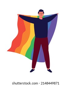 man standing, isolated vector illustration