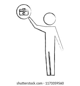 man standing with kit first aid medical