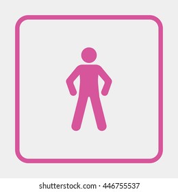 Man standing silhouette.