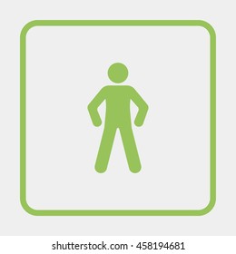 Man standing silhouette.