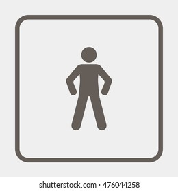 Man standing silhouette.