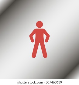 Man standing silhouette.