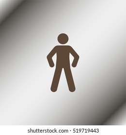 Man standing silhouette.