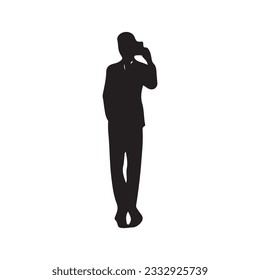 Mannschaftsstehende Silhouette-Vektor-Logo