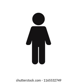 Man Standing Up Vector Icon