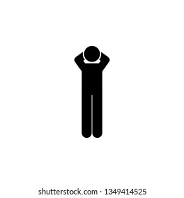 Man stands up icon. Element of man standing icon for mobile concept and web apps. Detailed Man, stand up  icon can be used for web and mobile