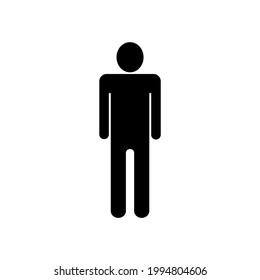 Icono de paro de hombre Icono Ilustración del vector