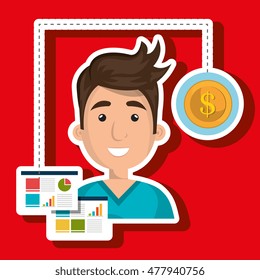 man statistics graphic search