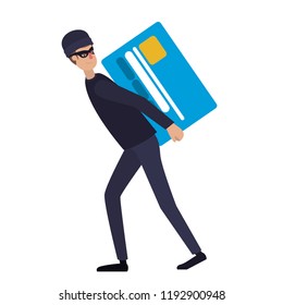 man stealing information avatar character