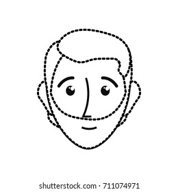 man sticker vector illustration