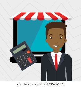 man store mark online vector illustration graphic