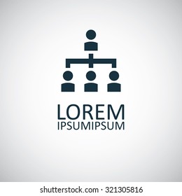 man structure icon, on white background