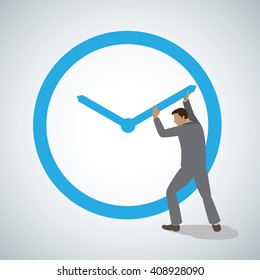 Man struggling with time