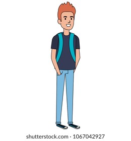 man student avatar character