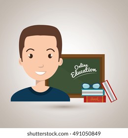 man student online education