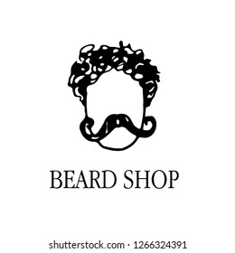 man, style, hairdresser, beard, logo
