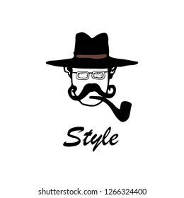 man, style, hairdresser, beard, logo
