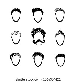 man, style, hairdresser, beard, logo
