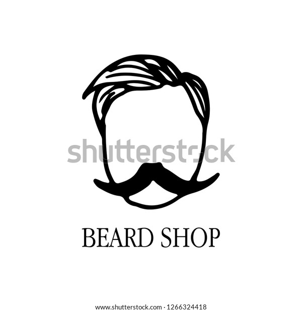 Man Style Hairdresser Beard Logo Stock Vector Royalty Free