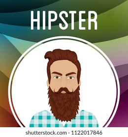 man style hipster character