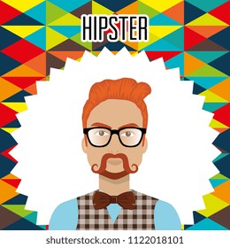 man style hipster character
