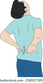 Man suffering from back pain