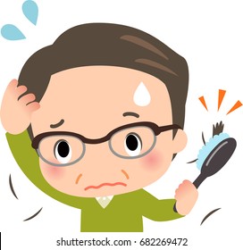 A man suffering from hair loss