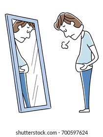man suffering from obesity