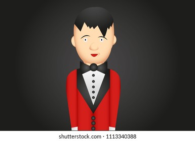 The man is in a suit