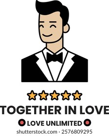 A man in a suit with a bow tie and smiling