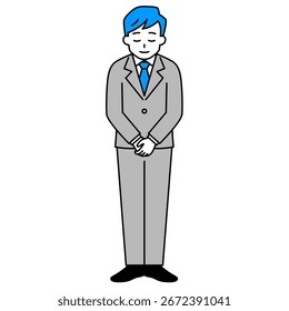 Hombre en un traje de arqueamiento (cuerpo completo)