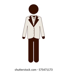 man suit icon imge, vector illustration design