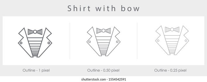 
Man suit icon isolated on white background. Vector art.