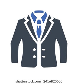 Man Suit Icon, Vector Graphics