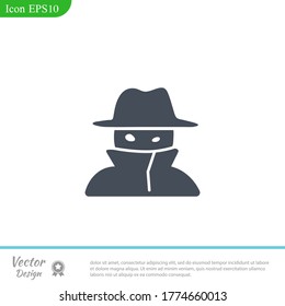 Man in suit icon. Vector illustration EPS 10.