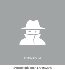 Man in suit icon. Vector illustration EPS 10.